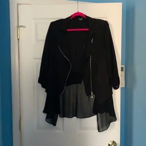 City Chic: lightweight sheer and soft jacket